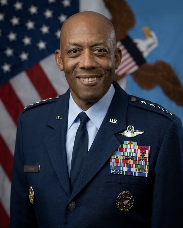 General Charles Q. Brown, Jr. is the 21st Chairman of the Joint Chiefs of Staff, the nation's highest-ranking military officer, and the principal military advisor to the President, Secretary of Defense, and National Security Council. General Charles Q. Brown, Jr. is the 21st Chairman of the Joint Chiefs of Staff, the nation's highest-ranking military officer, and the principal military advisor to the President, Secretary of Defense, and National Security Council.