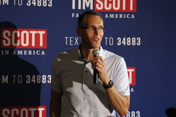 Iowa congressman speaks at Tim Scott campaign event Iowa congressman speaks at Tim Scott campaign event