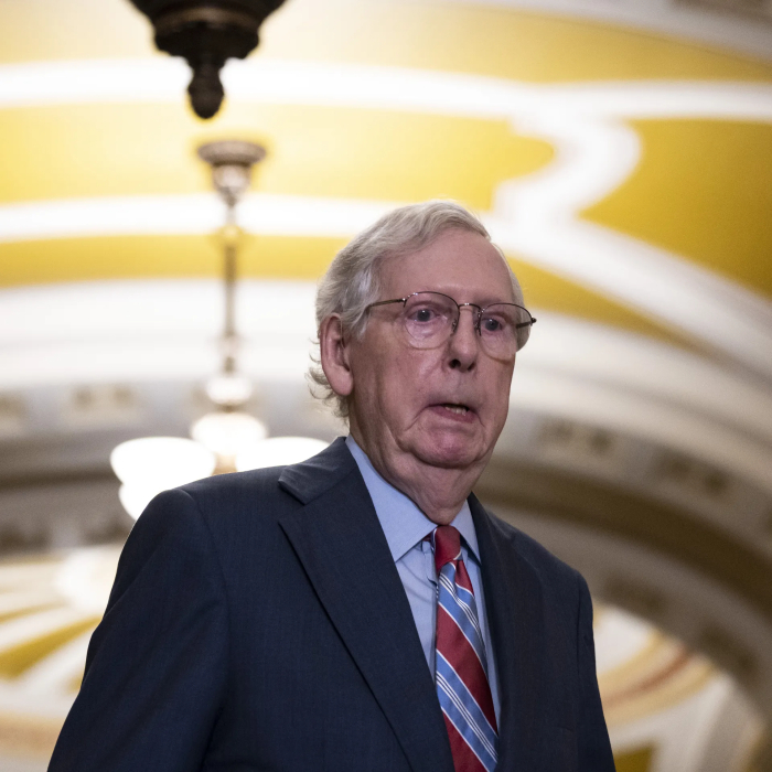 Senate Minority Leader Mitch McConnell speaks at press conference Senate Minority Leader Mitch McConnell speaks at press conference