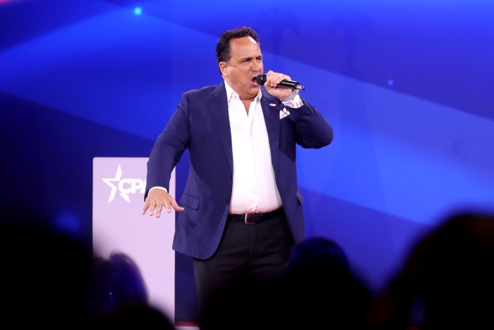 Christopher Macchio performing at 2025 CPAC Freedom 250 concert rally