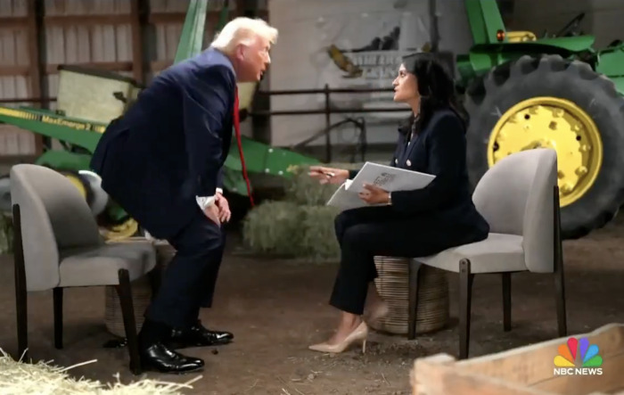 Trump Walks Out Of 'Meet The Press' Interview After Clash With Kristen Welker