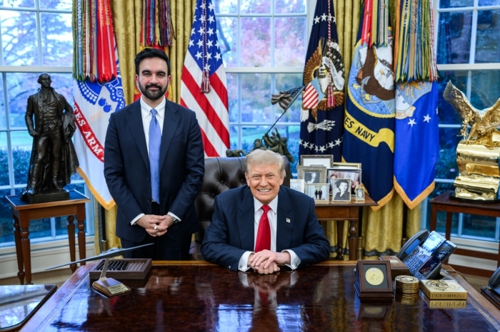 President Trump with the new NYC Mayor Zohran Mamdani in the Oval Office, discussing the House GOP's defense plan. President Trump with the new NYC Mayor Zohran Mamdani in the Oval Office, discussing the House GOP's defense plan.