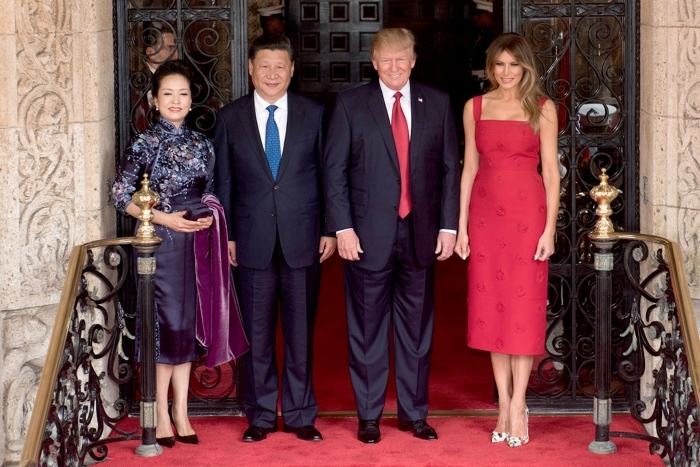 Trump election bombshell: Donald Trump and Melania Trump with Xi Jinping and Peng Liyuan at Mar-a-Lago.